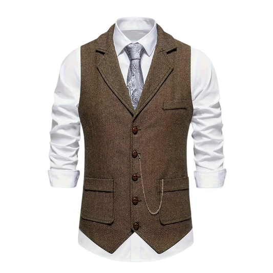 Stephan - Elegant Lapel Vest voor Heren