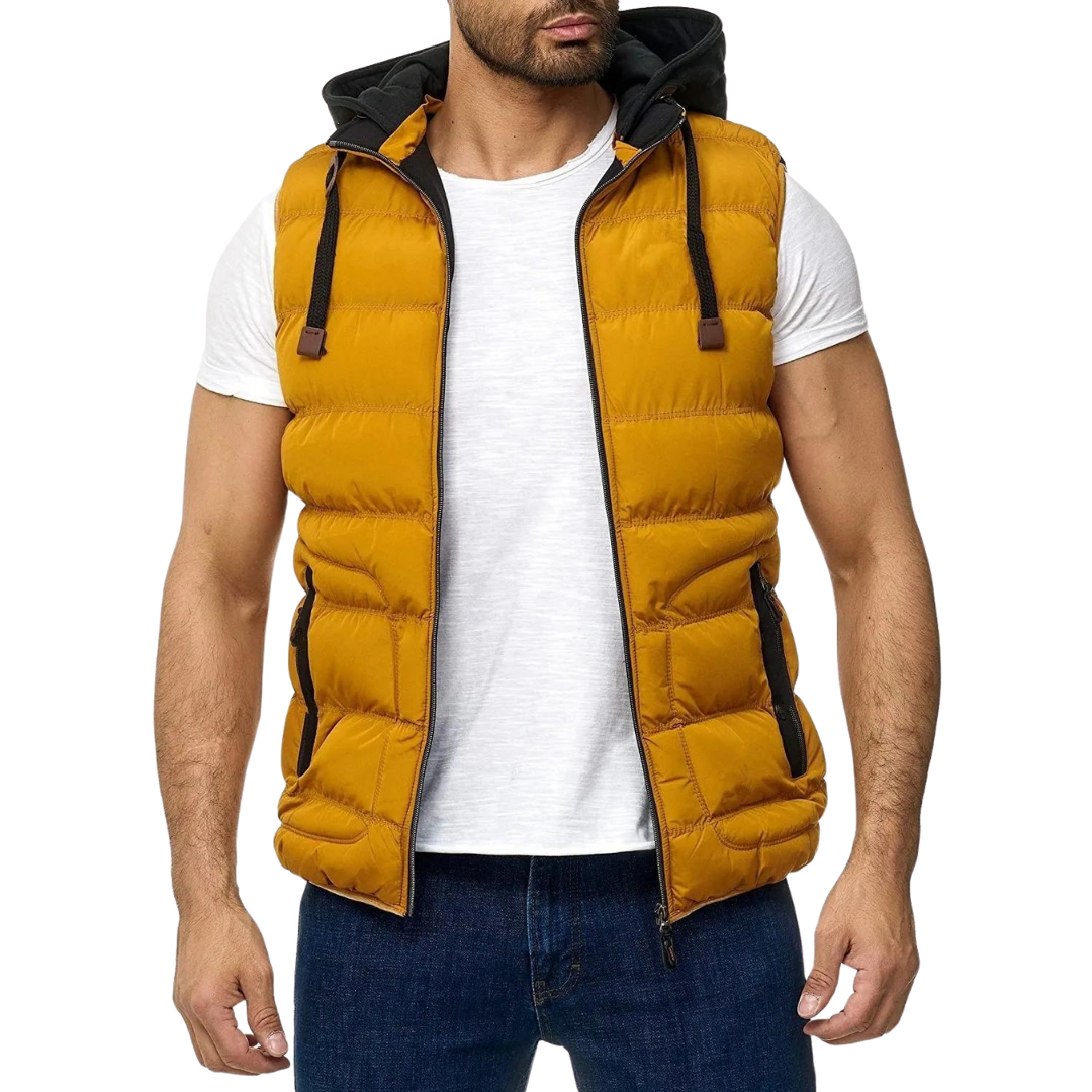 Kylan - Lente Bodywarmer Met Afneembare Capuchon Voor Heren