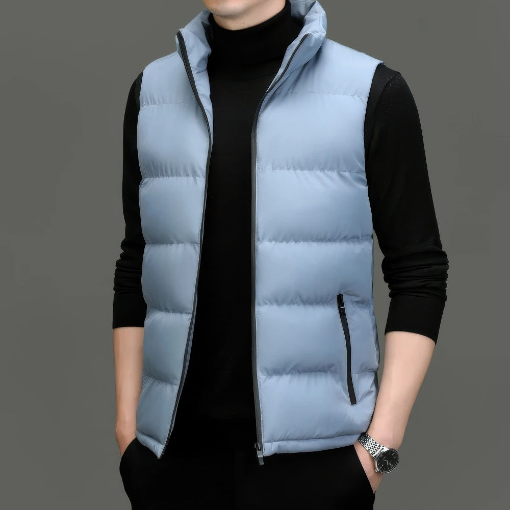 Bellamy - Mouwloos herengilet met opstaande kraag