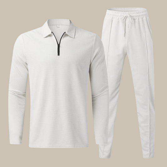 Wadley Set - Luxe 2-delige heren set met longsleeve polo en jogger