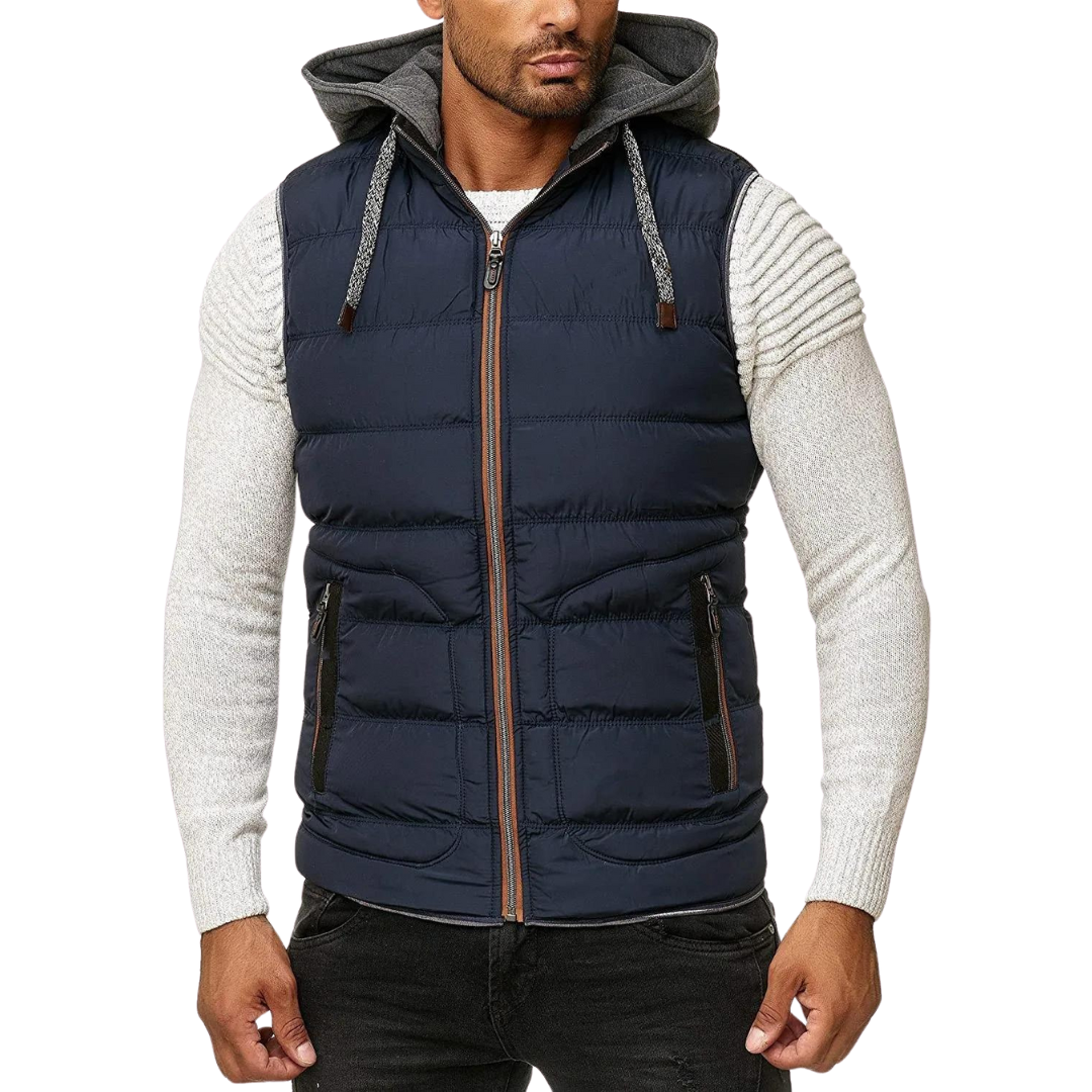 Kylan - Lente Bodywarmer Met Afneembare Capuchon Voor Heren