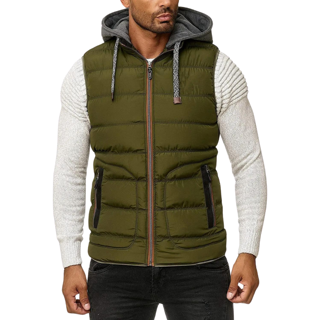 Kylan - Lente Bodywarmer Met Afneembare Capuchon Voor Heren