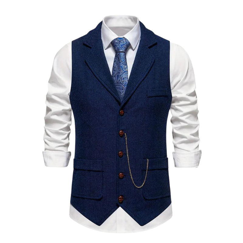 Stephan - Elegant Lapel Vest voor Heren