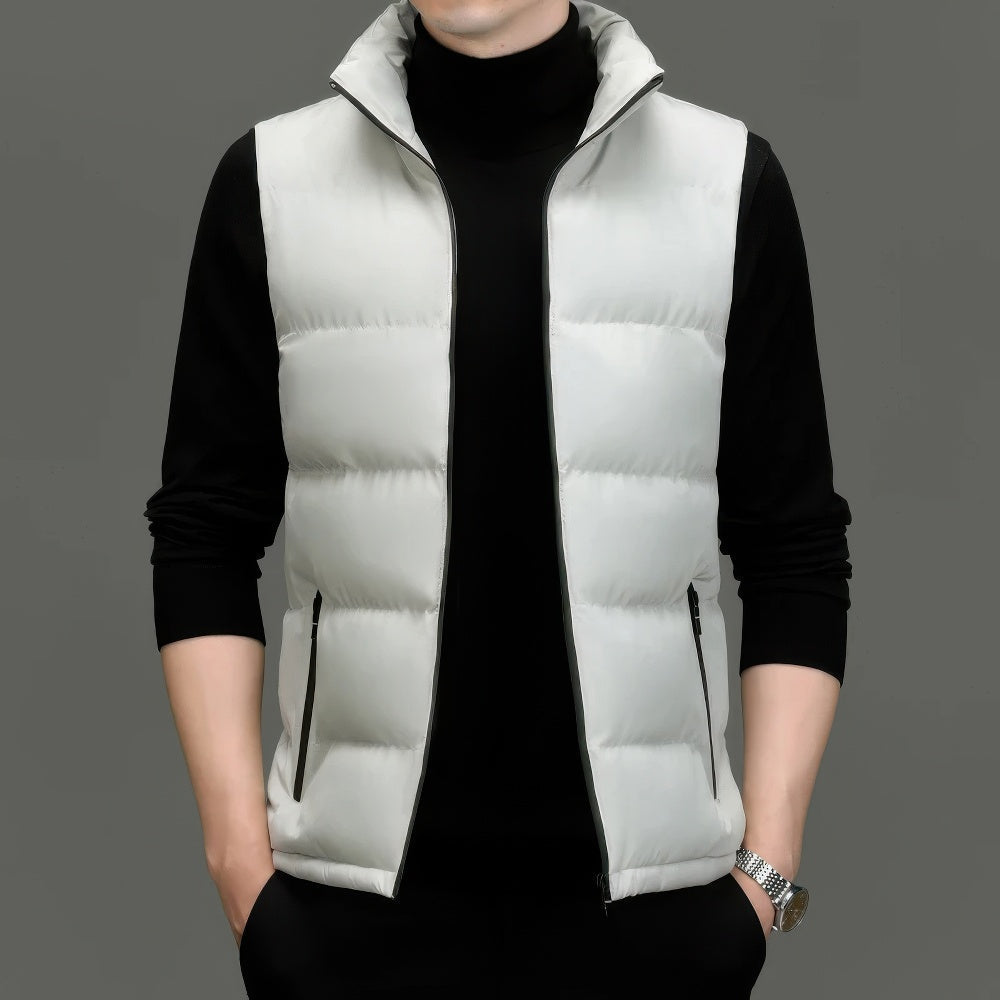 Bellamy - Mouwloos herengilet met opstaande kraag