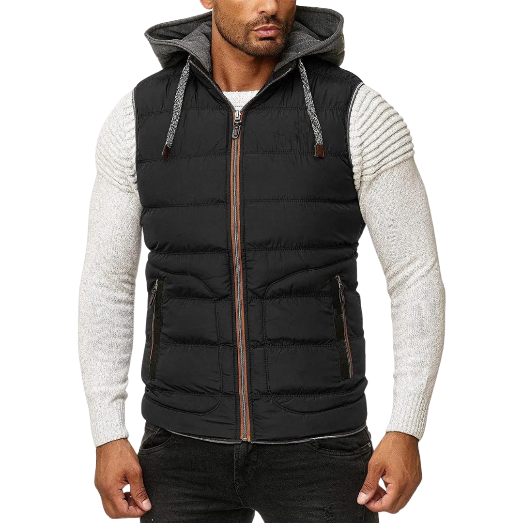 Kylan - Lente Bodywarmer Met Afneembare Capuchon Voor Heren