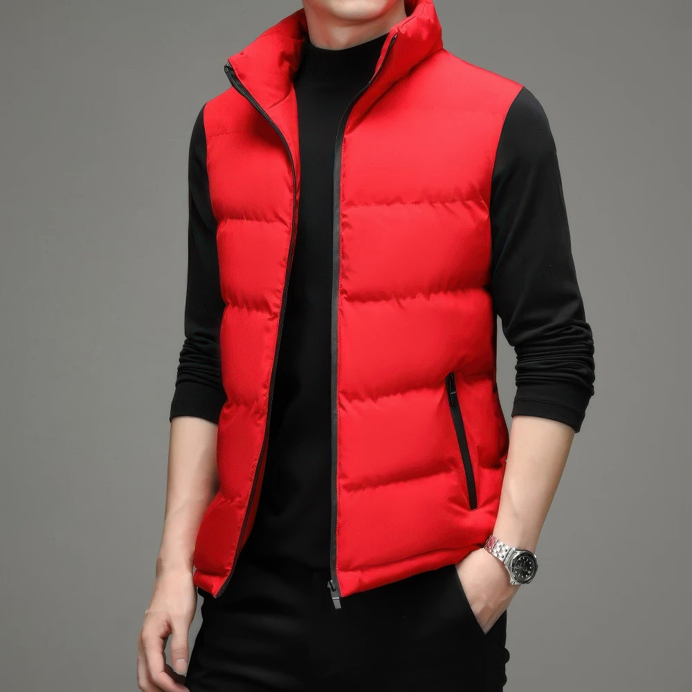 Bellamy - Mouwloos herengilet met opstaande kraag