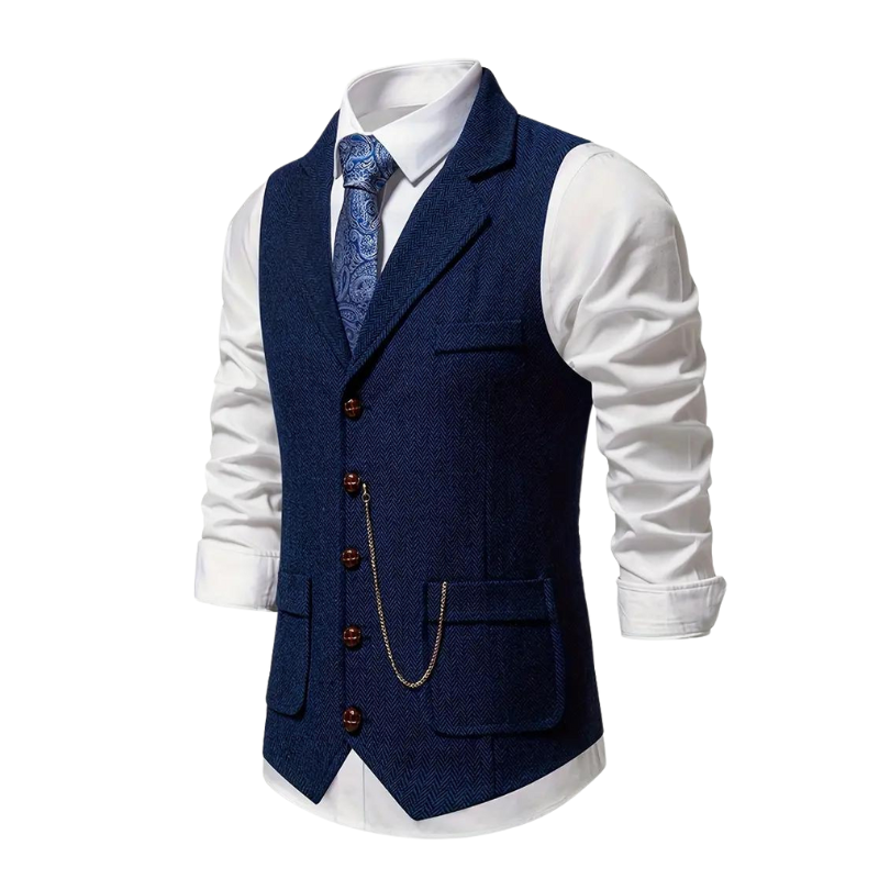 Stephan - Elegant Lapel Vest voor Heren