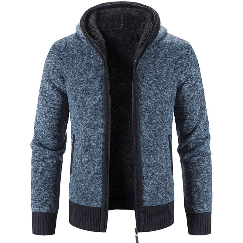 Duke - Bont dik gebreid met fleece heren vest