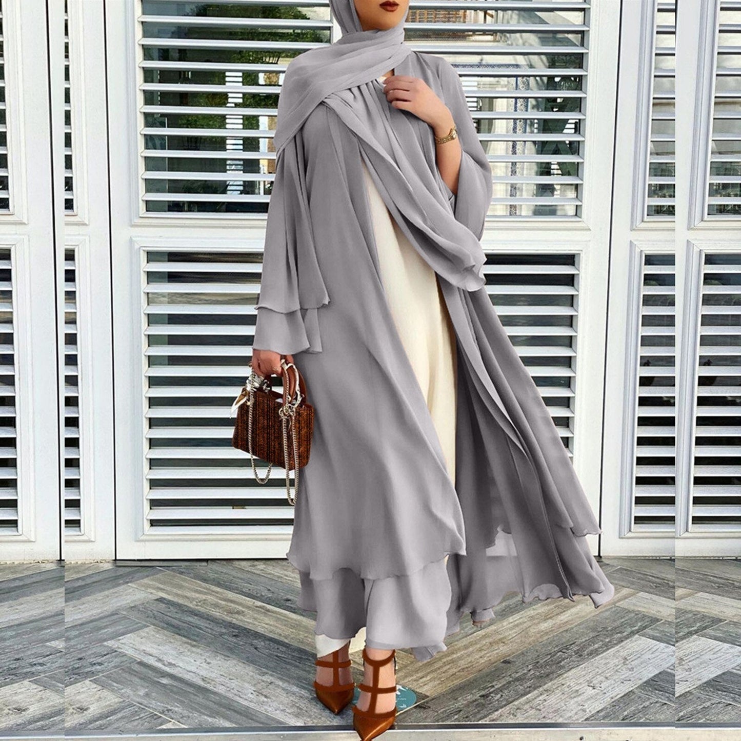 Aubrey - Open Amina Abaya met Hijab