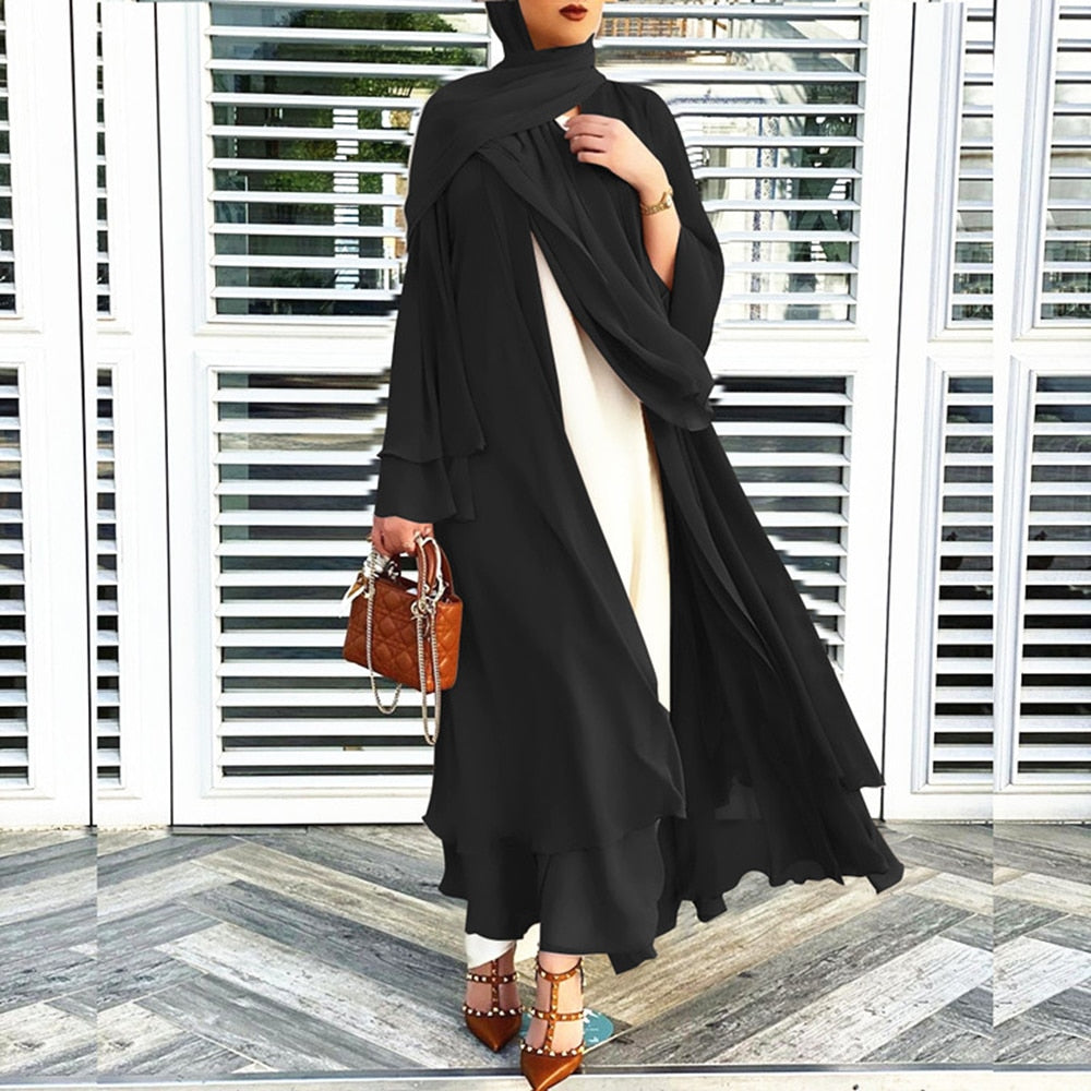 Aubrey - Open Amina Abaya met Hijab