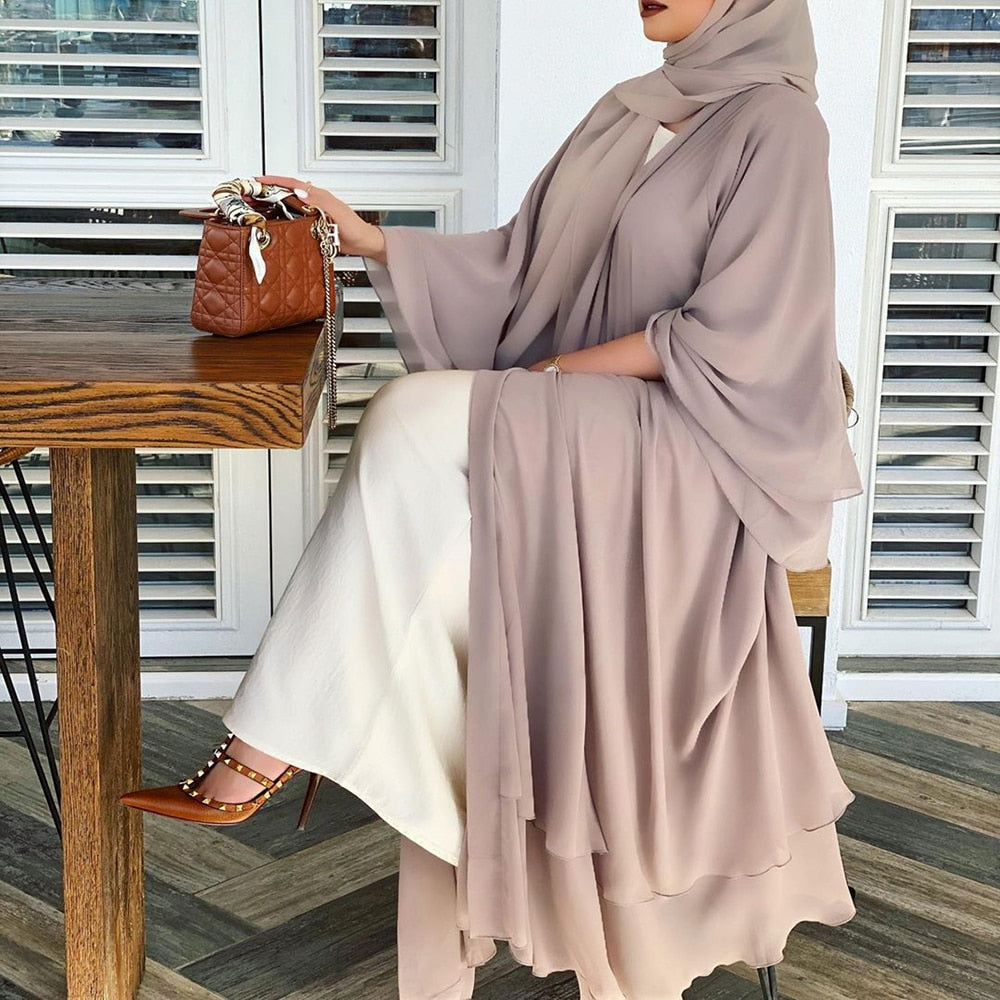 Aubrey - Open Amina Abaya met Hijab