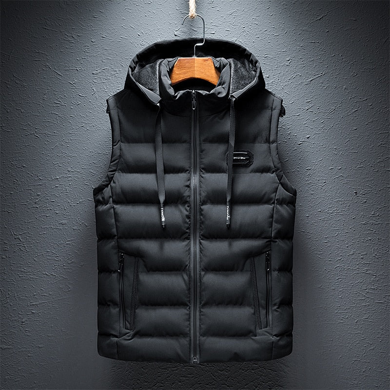 Luther -  Premium Donzen Bodywarmer Vest met Capuchon en Trekkoorden