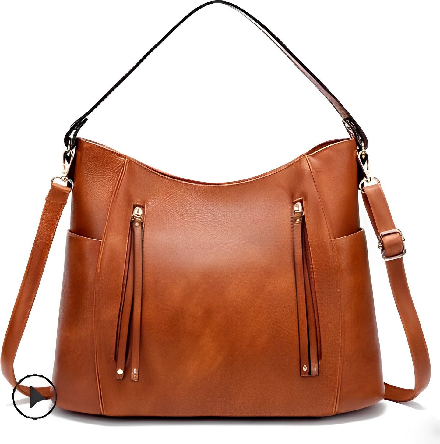 Annelise - Een elegante vintage leren tas voor dames