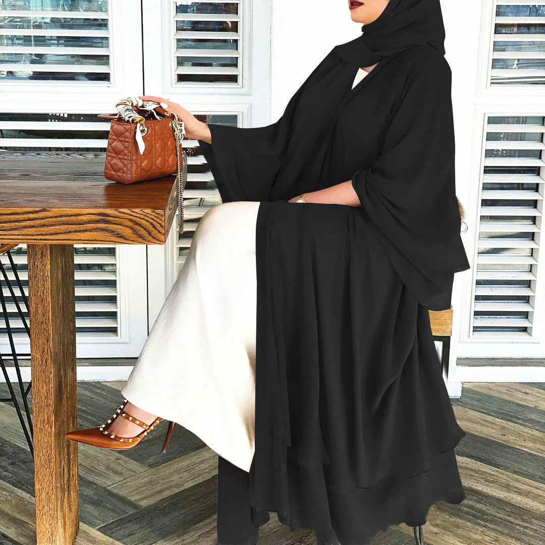 Aubrey - Open Amina Abaya met Hijab