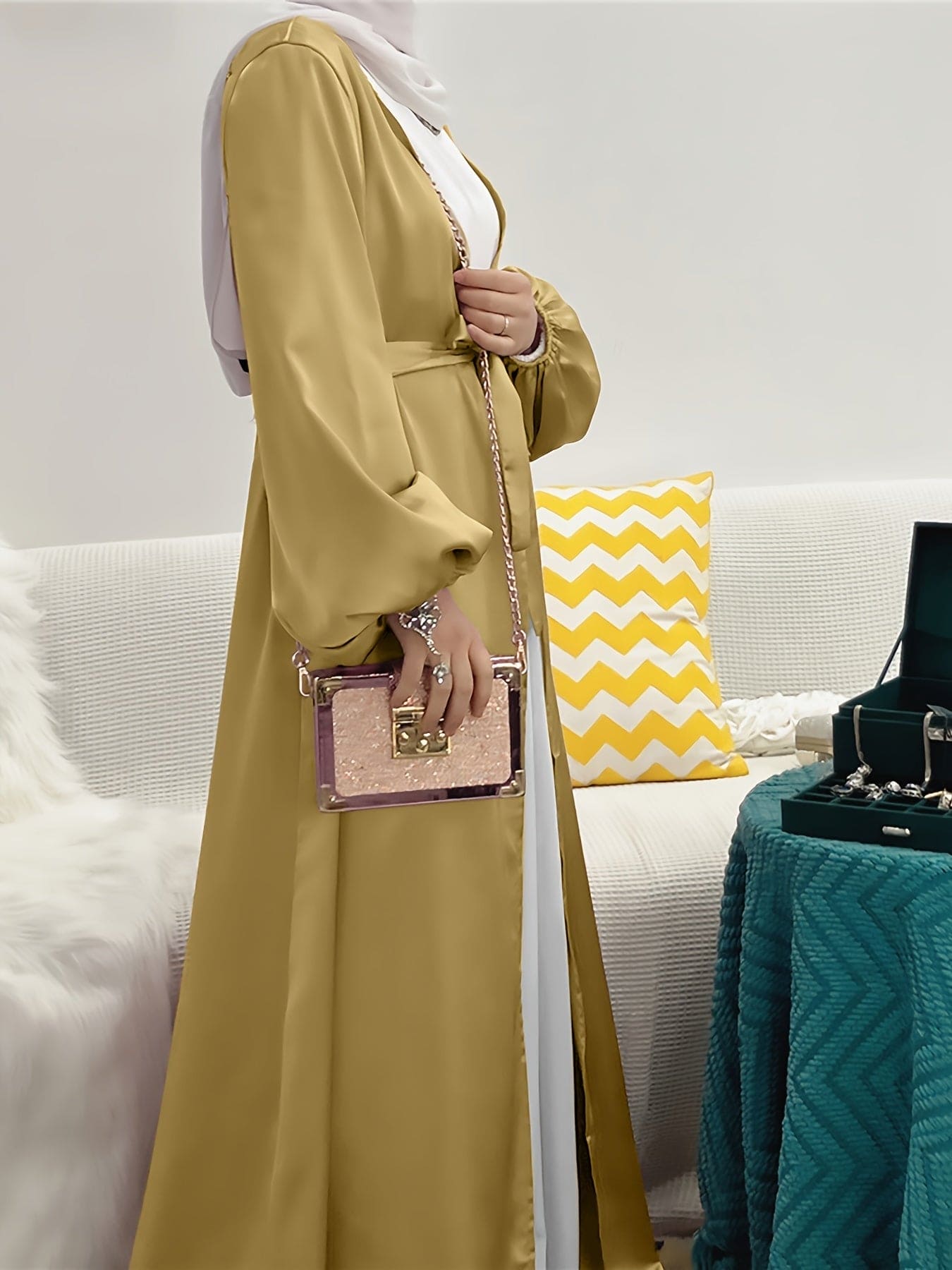 Teresa - Elegante Abaya Jurk met Riem